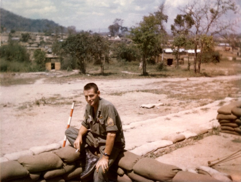 Dad On Sand Bags In 'Nam_1