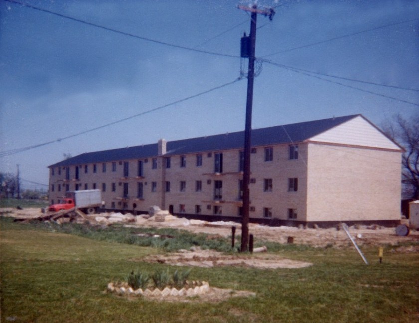 Rose Lane  building apts behind house