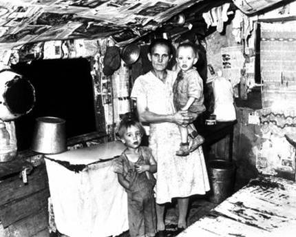 An example of company owned housing This house rented for $6 a month