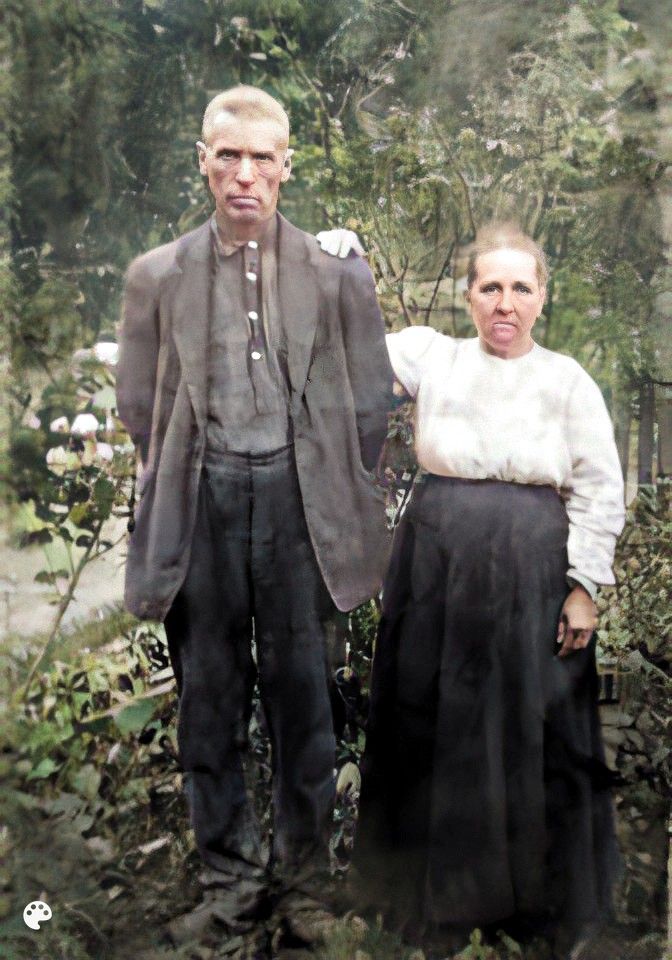 Jake and Corena Proffitt-Colorized