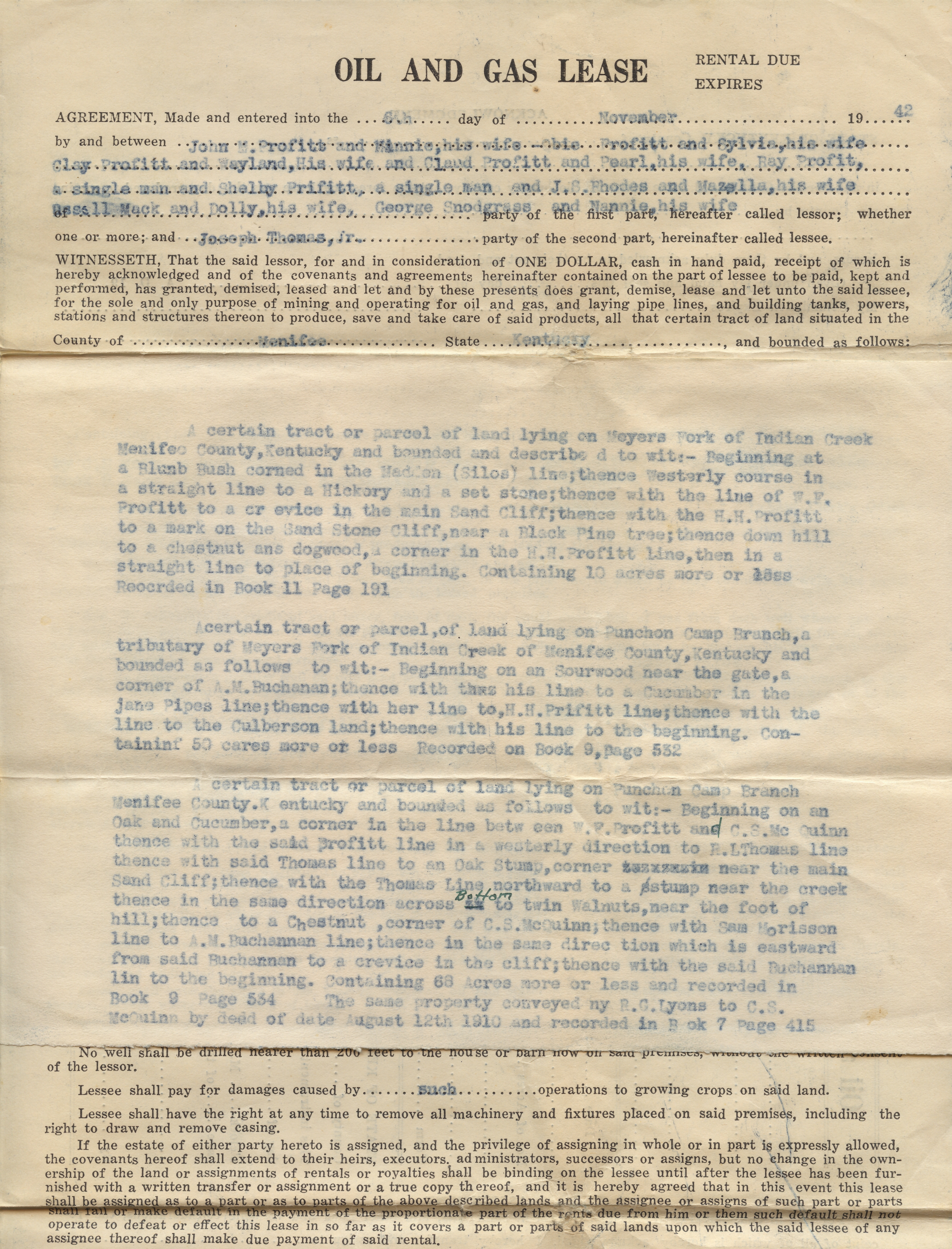 Oil and Gas Lease 1942 pg1.jpg
